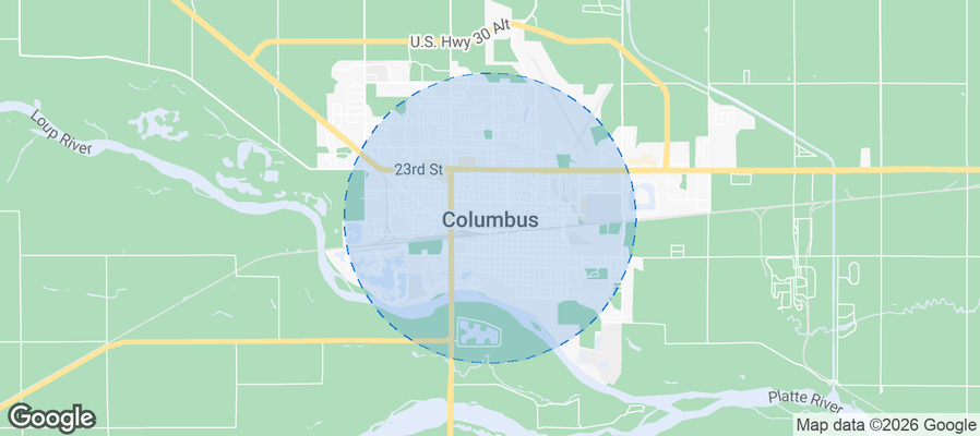 Columbus Airbnb map